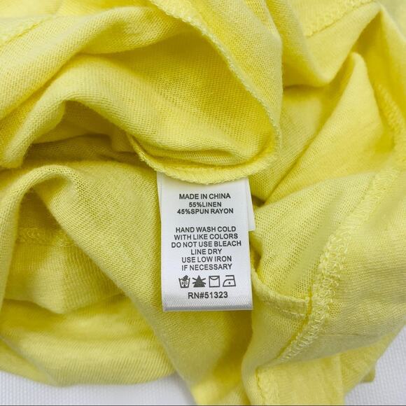 1. State Yellow Honeysuckle Low Back Tee Shirt - Picture 10 of 10